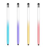 Stylet capacitif universel à double tête, stylet tactile dégradé pour iPad, téléphone portable Android iOS, tablette, stylet tactile pour l'écriture manuscrite