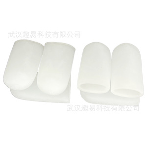Protections d'orteils en gel blanches, longueur 4,5 cm, anti-callosités pour le soin des pieds - Product Image 3