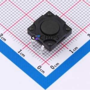 SMG-12-H045A1 Tactile Switch Through hole Component (THT)-4P,12x12mm Switch Single Pole Single Throw Round Button 2.5N 12mm - Product Image 1