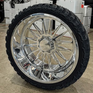 ล้อแม็กซ์ Juwa New Deep Lip Polished Forged ขนาด 22 24 26 นิ้ว <span class=keywords><strong>ขอบ</strong></span>โครเมียม สำหรับรถกระบะยกสูง รถจี๊ป Gladiator สำหรับขนาด 100 มม. - Product Image 2