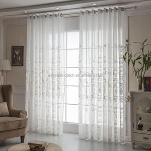 Eleganti <span class=keywords><strong>tende</strong></span> in Tulle bianco trasparente ricamato <span class=keywords><strong>tende</strong></span> Voile soggiorno <span class=keywords><strong>finestre</strong></span> <span class=keywords><strong>tende</strong></span> porte rivestimenti <span class=keywords><strong>per</strong></span> <span class=keywords><strong>finestre</strong></span> - Product Image 4