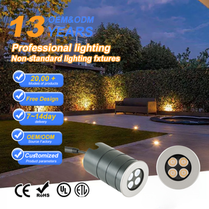 Lumière LED souterraine étanche de 55-120 mm de diamètre, encastrée au sol, pour terrasse extérieure, éclairage paysager encastré au sol - Product Image 1