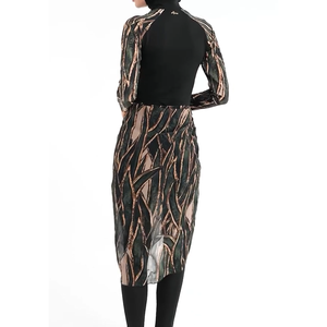 Ensemble de maillot de bain modeste OEM personnalisé Nida Abaya Burkini avec manches longues, protection anti-UV et leggings à jupe pour les vacances à la plage et la natation en piscine - Product Image 4