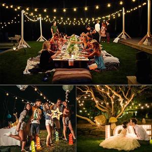 25FT Ấm Trắng Ngoài Trời Treo E12 G40 Bulb <span class=keywords><strong>Globe</strong></span> Chuỗi Ánh Sáng Cho Kỳ Nghỉ Wedding Party Giáng Sinh Trang Trí - Product Image 5