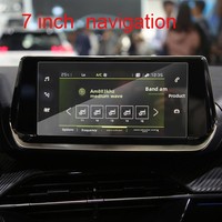 Film de protection d'écran en verre trempé pour Peugeot 208/E208 2020-2021, accessoires intérieurs de navigation GPS 7 pouces et 10,1 pouces