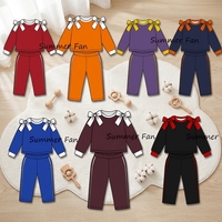 Ensemble de vêtements pour enfants : Haut à manches longues avec nœuds et pantalon de sport pour bébés filles, thème équipe de football, tenue de boutique pour enfants, idéal pour les jeux de ballon