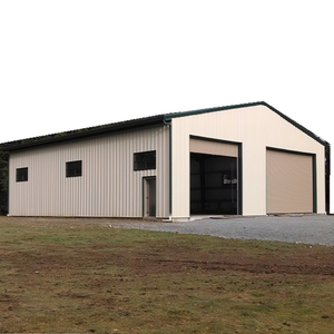 Easy Assembled Prefabricated Capital Steel Garage and Workshop Buildings Steel Structure Shed Steel Barn