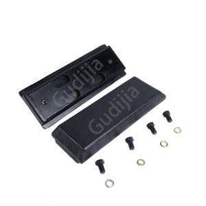 מפעל סיטונאי כביש חלקי מכונות גומי מסלול נעל כרית עם ברגים - Product Image 3