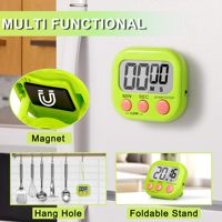 Réveil à affichage LED Compte à rebours électronique manuel Sports Magnetic Digital Timer Cuisine Cuisine Douche Étude Chronomètre