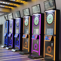 Machine de jeu de fléchettes électrique commerciale pour arcade, à monnayeur, avec cibles lumineuses, pour centre de divertissement