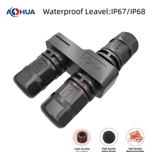 Connettore AOHUA a 2 Pin M16, Distributore H 1 Ingresso 3 Uscite, 300V 10A, Spina Impermeabile IP68, Giunto Cavo a 3 Vie per Moduli Luminosi - Product Image 2