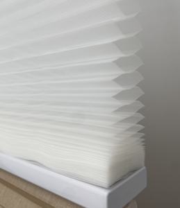 ستائر خلوية آلية للنهار والليل معتمة تعمل من الأعلى للأسفل ونظام خلايا النحل للنوافذ بدون حبال مع طبقة شفافة - Product Image 4