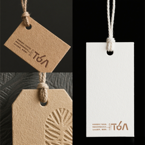 <span class=keywords><strong>Etichette</strong></span> Personalizzate di Lusso in <span class=keywords><strong>Cartoncino</strong></span> Nero 800Gsm con Codice a Barre per Abbigliamento, Accessori per Capelli e Cravatte - Product Image 2