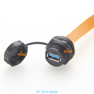 20cm USB 3.0 kabel FPC laki-laki ke Perempuan dudukan Panel tahan air, 20cm, 5Gbps, kabel pita datar fleksibel Ultra tipis - Product Image 3