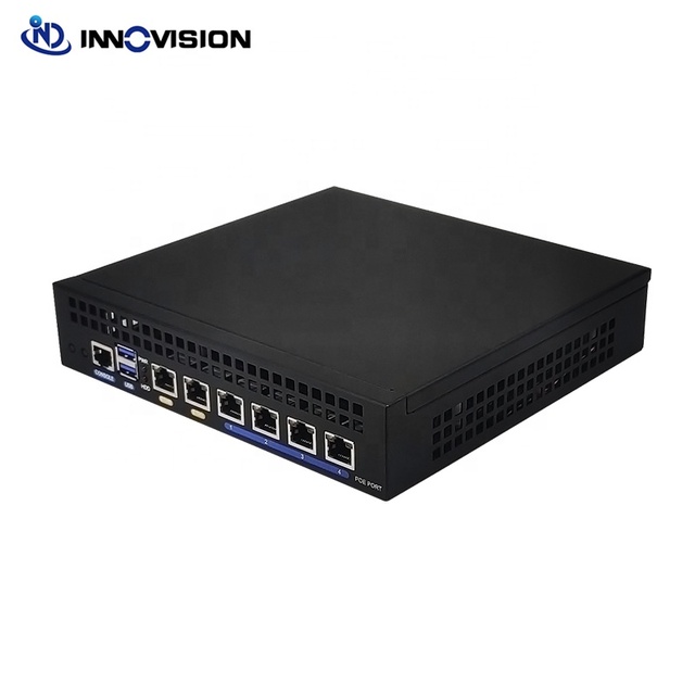 Mini Soft Router 6Lans with 4POE Support 48~52V J4125 4 Core CPU 2.5G I225 ESXI Ikuai OpenWrt