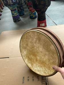 Parche de tambor de 12 pulgadas fabricado en fábrica - Material sintético duradero, ajuste universal, especializado para tambores africanos. - Product Image 5