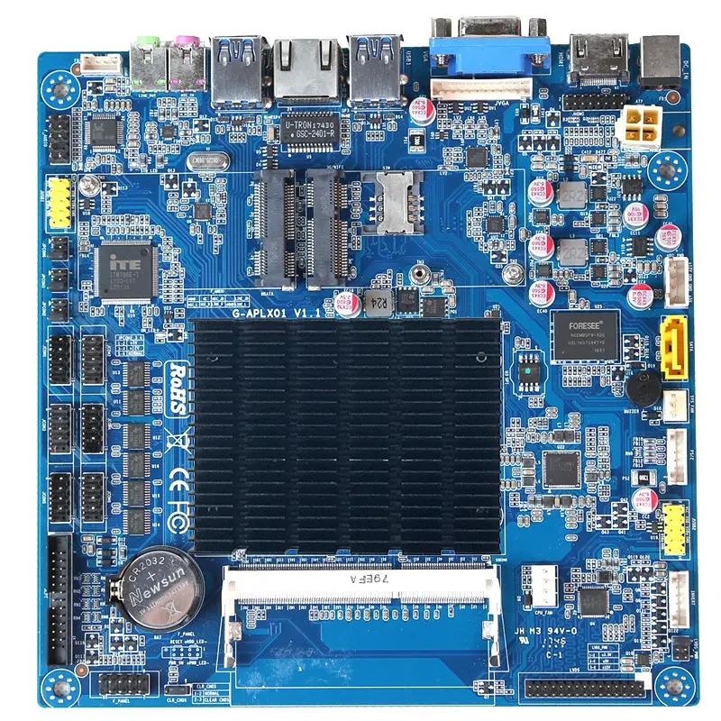 एम्बेडेड लैपटॉप आईटीएक्स इंटेल सेलेरॉन J4125 4C/4T 2.0GHz DDR4 SODIMM मेमोरी 8GB औद्योगिक मिनी पीसी मदरबोर्ड