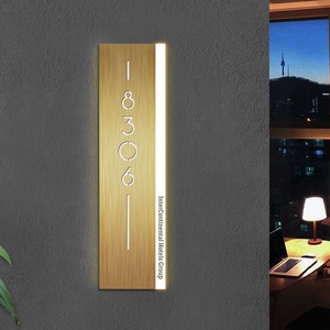 Phong cách mới cửa số dấu hiệu chiếu sáng LED ánh sáng phòng khách sạn doorplates với tên và logo và hfbh - Product Image 6