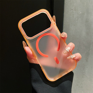 เคสโทรศัพท์มือถือแบบแม่เหล็กสีใหม่ด้านแบบด้าน สำหรับ iPhone 18 17 16 15 Pro Max ป้องกันการกระแทก ฝาหลังโปร่งแสง - Product Image 4