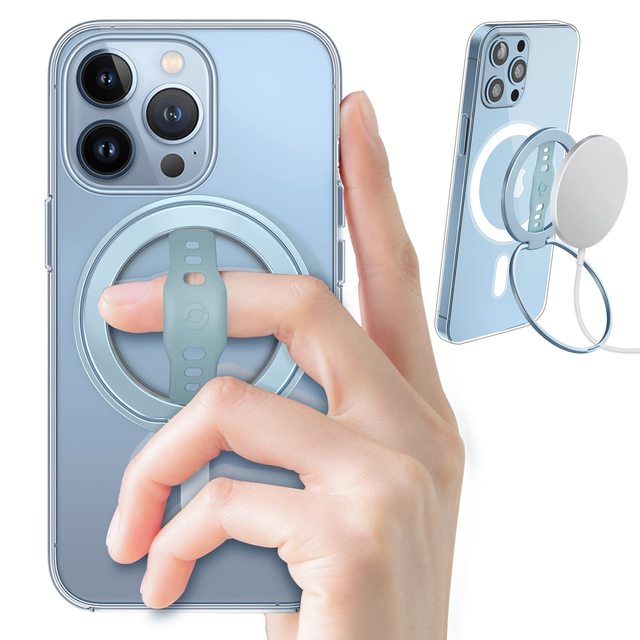 Phone Grip Holder With Silicone Finger Strap Removable Magnetic Ring Holder Ring for 14,13,12 Pro/max/plus