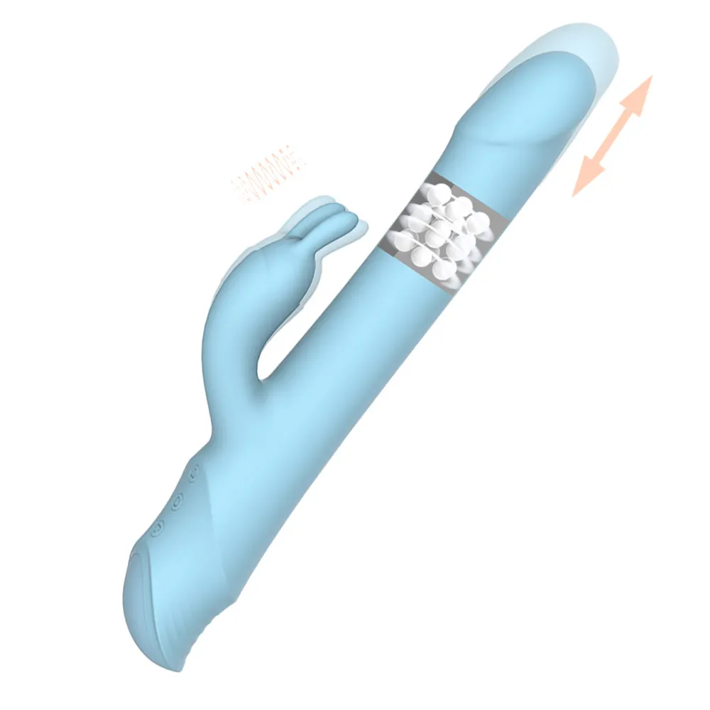 Odeco coniglio vibrante telescopico giocattolo del sesso donne massaggio femminile Vagina G Spot Dildo vibratore coniglio