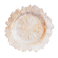 Assiettes de présentation en forme de tournesol pour événement de mariage en plastique en vente en gros Assiettes de présentation décoratives de récif de table