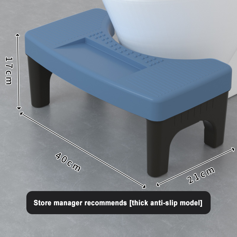 Double-layer thickened anti-slip model Blue surface black legs