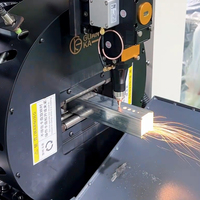 Machine de découpe laser de tubes robuste avec tête laser Weihong, prise en charge IA, configuration 5 axes, mandrin U I L H 120 170 mm