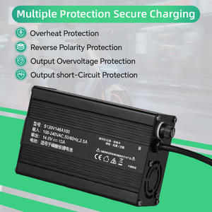 Chargeur rapide S120 pour batterie de vélo électrique, boîtier en alliage d'aluminium, charge rapide 36V 3A, chargeur de batterie au plomb-acide - Product Image 4