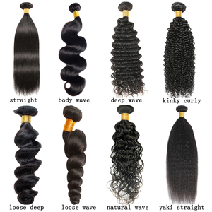 Precio de fábrica al por mayor Raw Kinky Straight Yaki Hair Bundles 12A Grade Brazilian Virgin Remy Weaving Extensions 1B Natural Wave - Product Image 4