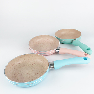 Sartén antiadherente de aluminio para freír huevos, sartén antiadherente para pasteles, tortilla de huevos, mango de cocina, sartén para carne sin palo - Product Image 4