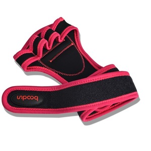 Guantes Deportivos de Medio Dedo, Rosa y Negro, para Levantamiento de Pesas y Deportes al Aire Libre, Protección de Palmas Unisex - Product Image 1