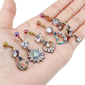 Nueva Tendencia de Moda, Joyería de Piercing para Ombligo con Cierre Flotante Plateado de Diseño, Venta al por Mayor - Product Image 5