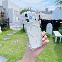 Étui de protection transparent de luxe pour objectif d'appareil photo pour iPhone 17 Air 17 16 15 14 Plus 18 13 12 11 Pro Max avec support de protection d'objectif