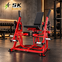 Machine à extensions de jambes assises indépendante à charge libre SK Commercial Gym pour l'entraînement de la force des quadriceps