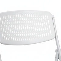 Ensemble de meubles de jardin modernes en HDPE/plastique pour l'extérieur, chaises de patio imperméables, table basse, table à manger pliable, confortable et portable
