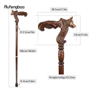 Canne en bois Rufengbao avec poignée en bois massif et embout en caoutchouc, bâton de marche, accessoire de mode pour gentleman - Product Image 2