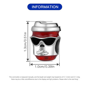 <b>Cute</b> coffee cup beaded DIY <b>bracelet</b>, unique and high-end accessory, perfect for a girl's birthday gift - Product Image 3