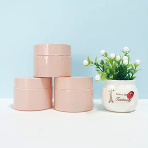 Pot en verre cylindrique transparent avec estampage doré, bouchon à vis en plastique, logo personnalisé, crème pour le visage, plusieurs tailles, pot cosmétique de luxe - Product Image 2