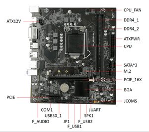 ร้อนขาย Oem Ddr4 H310 8th 9th Gen Core I3 9100 I5 9500 I7 <span class=keywords><strong>9700</strong></span> I9 9900 Cpu Lga 1151 Mini Atx เมนบอร์ด Vga เดสก์ท็อป - Product Image 3