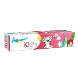 Safe fluorine content children's toothpaste not mint sensitive strawberry flavoured for 0-6 kids