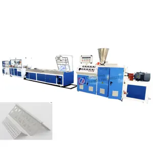 Plastic PE PVC Corner Edge Band Strip Bead Cable Wire Trunking Turn Angle Protector Guards Machine Production Line Extruder