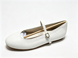 Elegantes Zapatos Planos Mary Jane de Cuero Negro con Punta Redonda, Correa Única y Diseño Ligero - Product Image 2