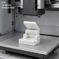 MJP Pieza de prueba de ensamblaje de resina UV impresa en 3D, Mecanismo de bisagra, Impresión multijet, Prueba de ajuste, Prototipo, OEM personalizado