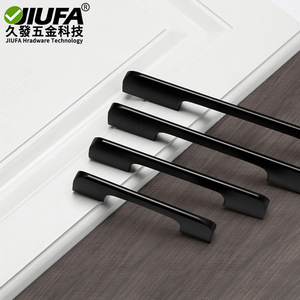 Jiufa Cabinet Drawer <b>Handles</b> Aluminum Alloy Single Hole Modern Minimalist Wardrobe Door Hardware - Product Image 1