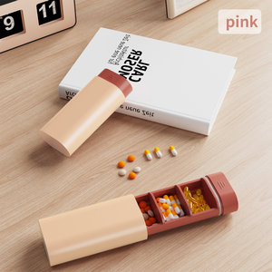 Organizzatore di medicina settimanale 7 giorni di viaggio in ABS materiale Push-Pull contenitore per pillole 3 scomparti per Tablet Dispenser portapillole - Product Image 4