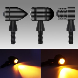 TCYATO Clignotant universel pour moto, Ambre <span class=keywords><strong>Vintage</strong></span> Mini LED Light, Clignotant - Product Image 5