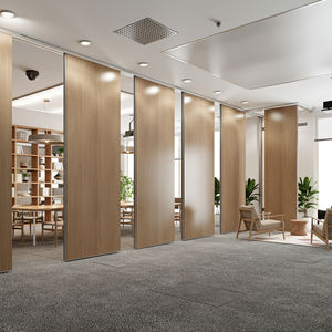 Parois mobiles pliables modernes pour écoles, cloisons démontables, cloisons acoustiques amovibles, porte, cadre <span class=keywords><strong>en</strong></span> aluminium réglable - Product Image 1