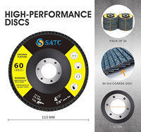 20 Pcs Flap Discs 60 Grit 115mm Zirconia Grinding Discs Tipe 29 untuk Mesin Gerinda Sudut untuk Mengamplas dan Menggerinda Logam Kayu Stok AS