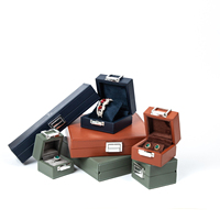 Caja de Joyería de Cuero PU de Lujo con Logotipo Personalizado, Estuche Organizador de Viaje, Caja de Almacenamiento Pequeña para Anillos, Aretes y Collares, Cajas de Regalo
